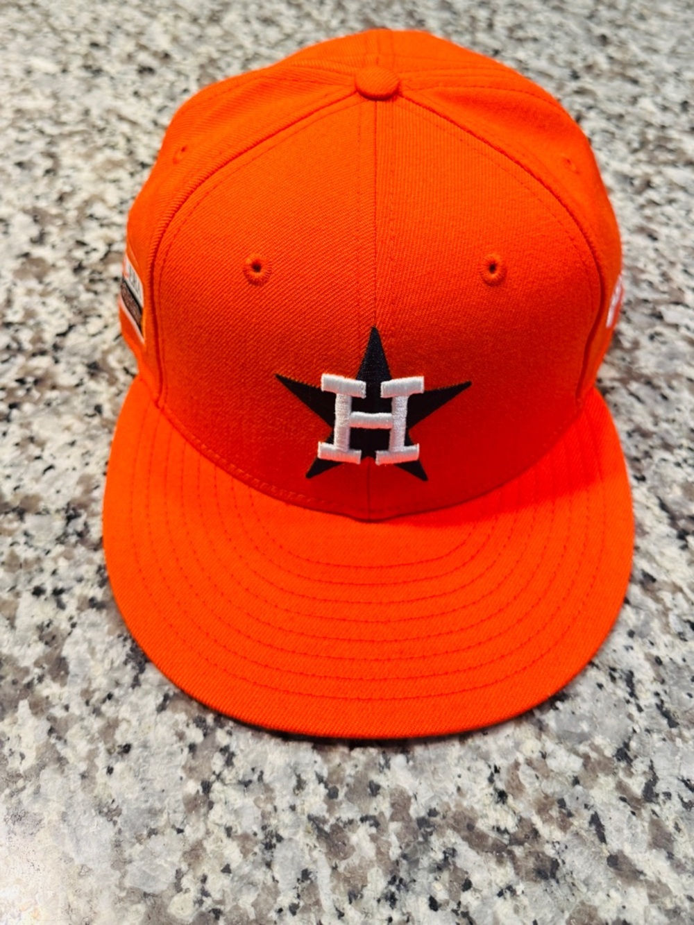 New Era Orange Houston Astros Star H Snapback Cap
